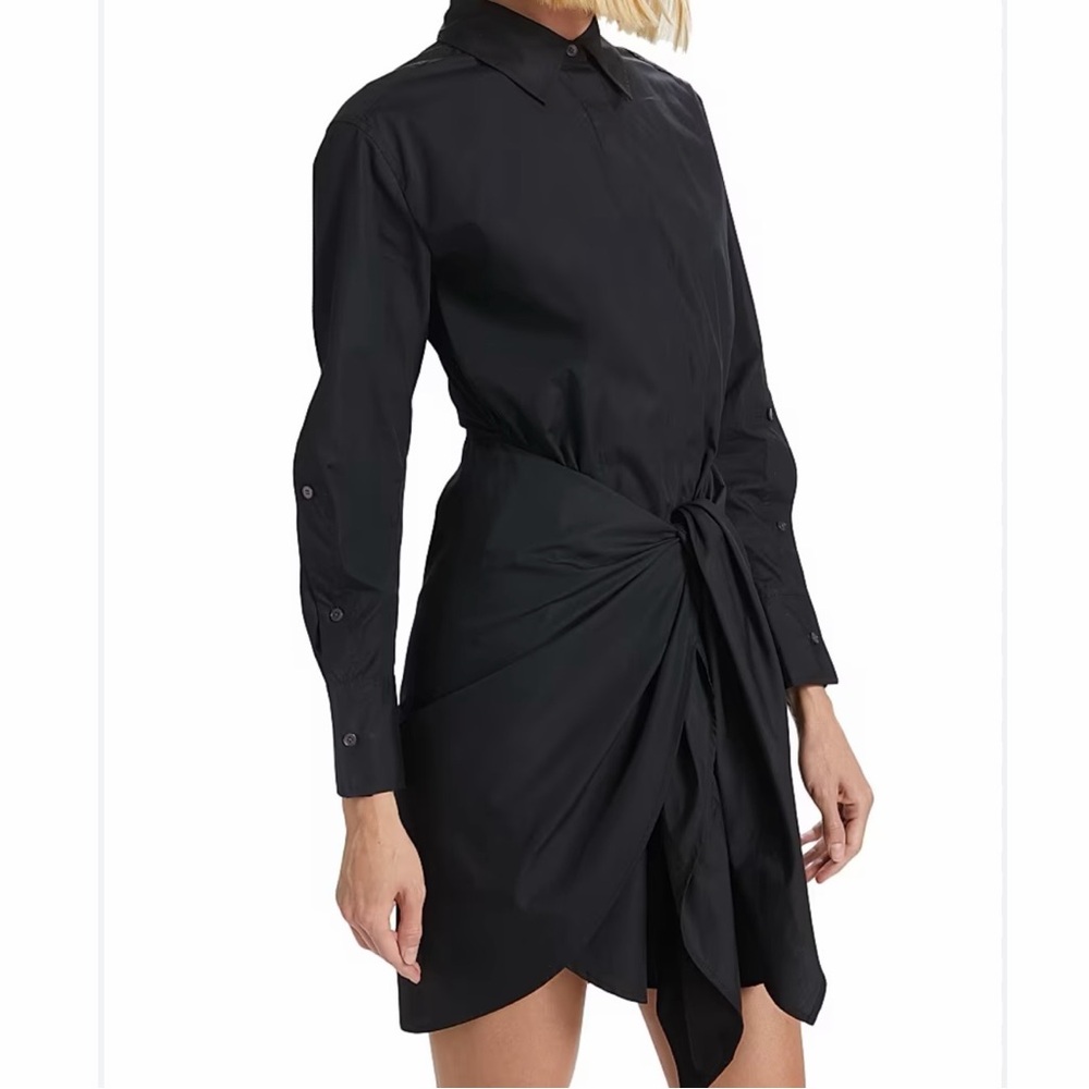 DEREK LAM 10 CROSBY CHARLOTTE TIE WAIST SHIRTDRESS